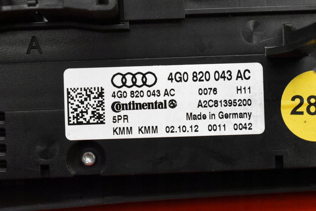 фото №7, Панель керування обдув кондиціонер 4g0820043ac audi a6 c7 10-14