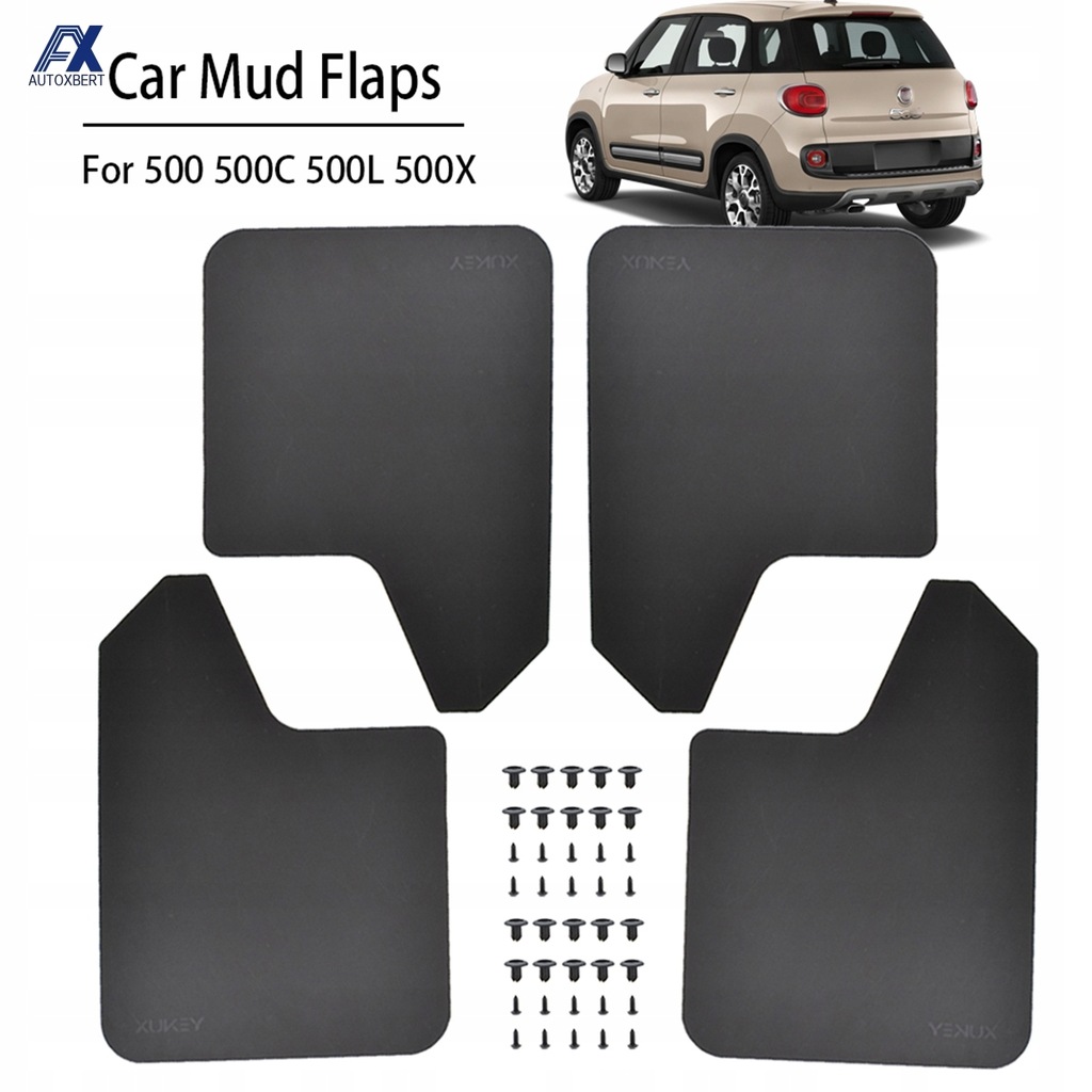 фото №1, Dla fiat 500 500c 500l 500x abarth racing mud flap