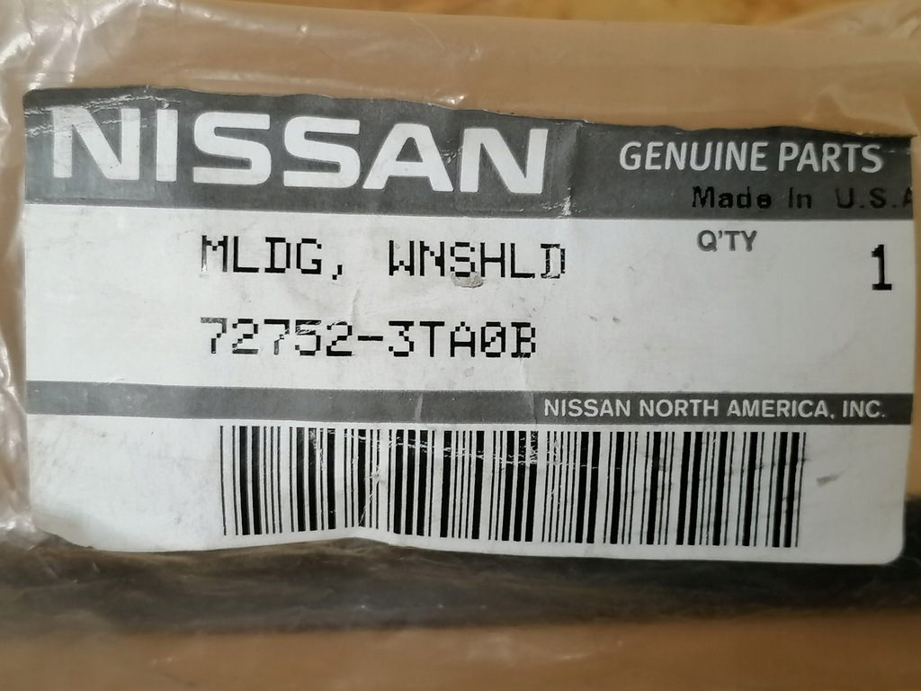 фото №8, Nissan altima молдинг стекло передней 72752-3ta0b