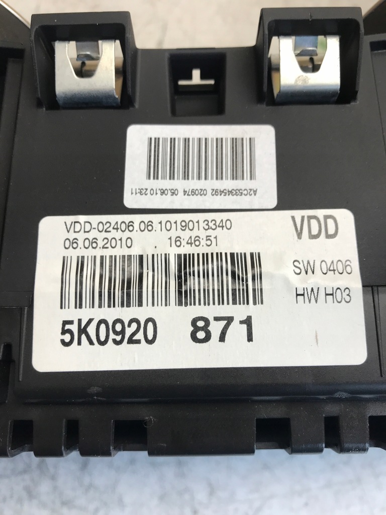 фото №5, Счетчик приборы vw golf vi 5k0920871 europa