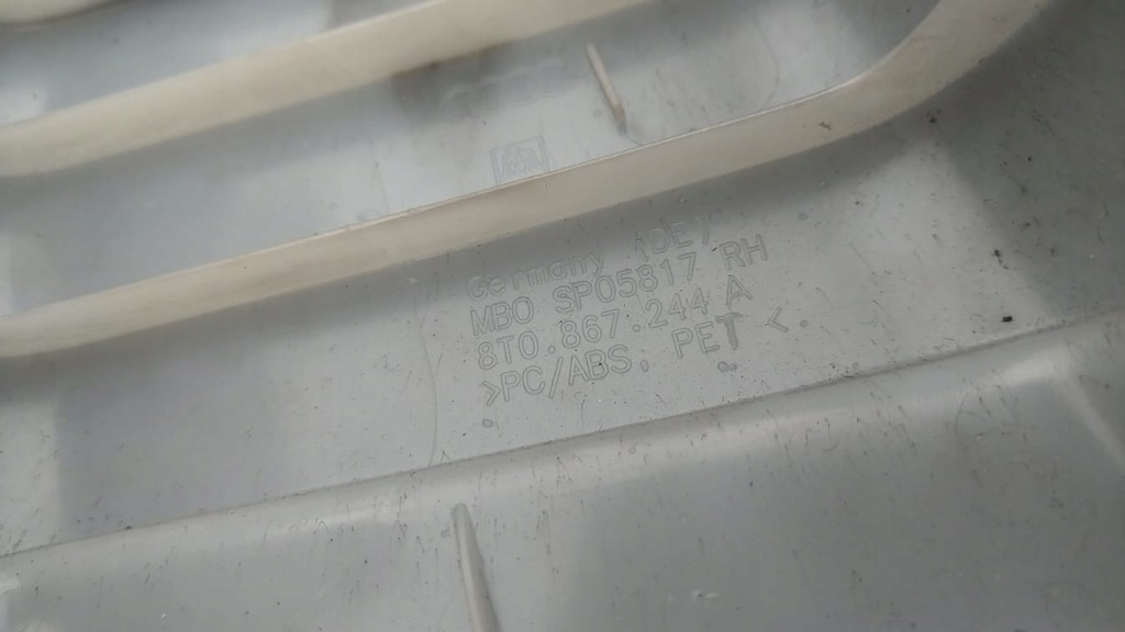 фото №4, Audi a5 s-line 8t0867244a обшивка стойка пассажир