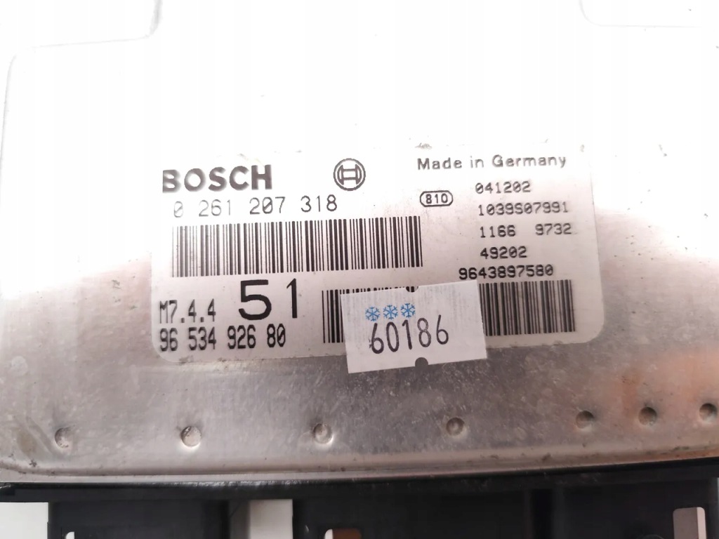 фото №7, Citroen xsara picasso блок керування / модуль ecu 1.6 бензин 70kw 95 hp 2005