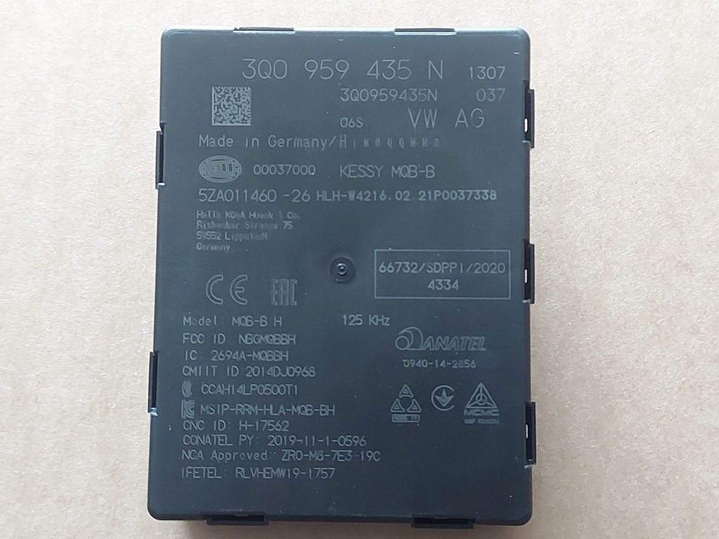 фото №1, Audi tt модуль 3q0959435n блок управления