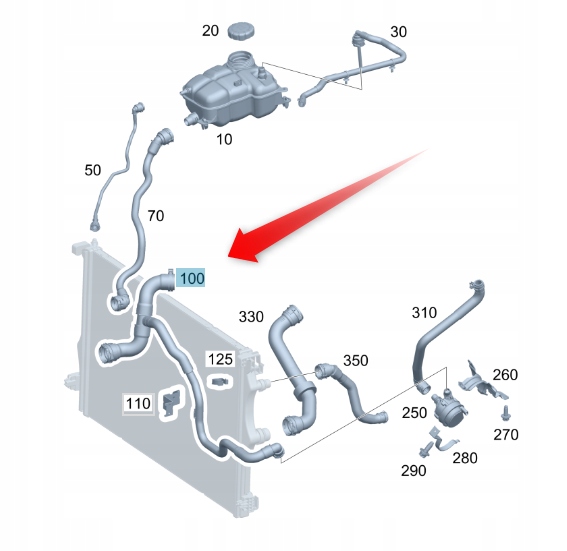 Купить Шланг гибкий жидкость охлаждающий a1775011701