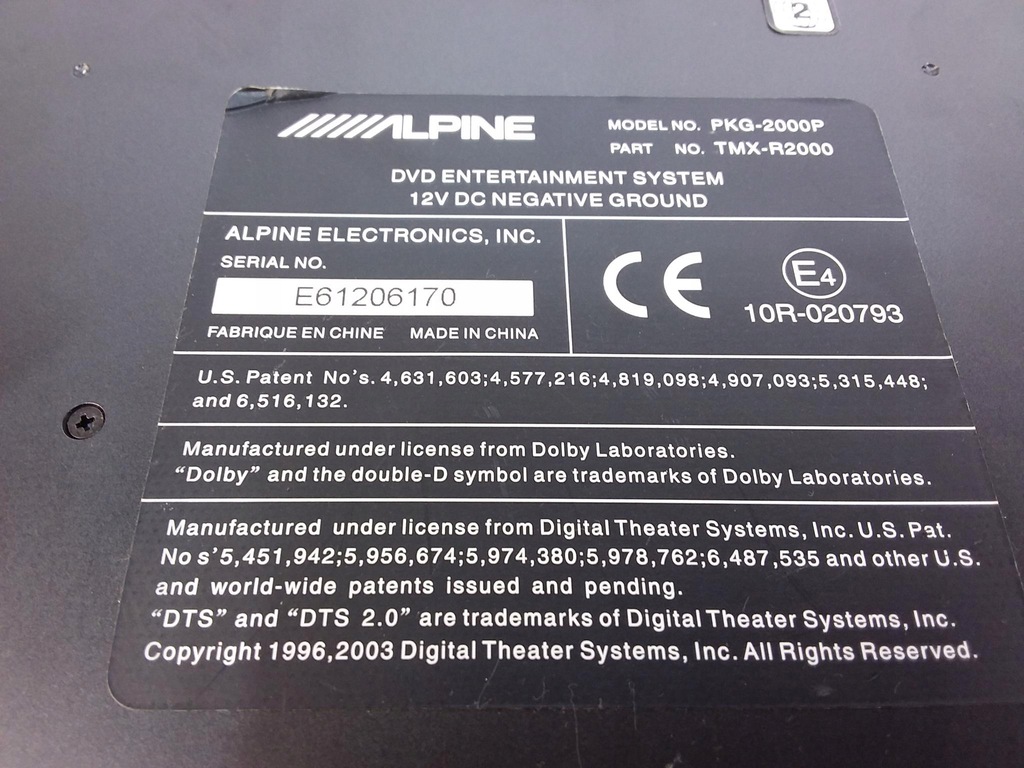 фото №12, Opel zafira b екран дисплей podsufitowy alpine