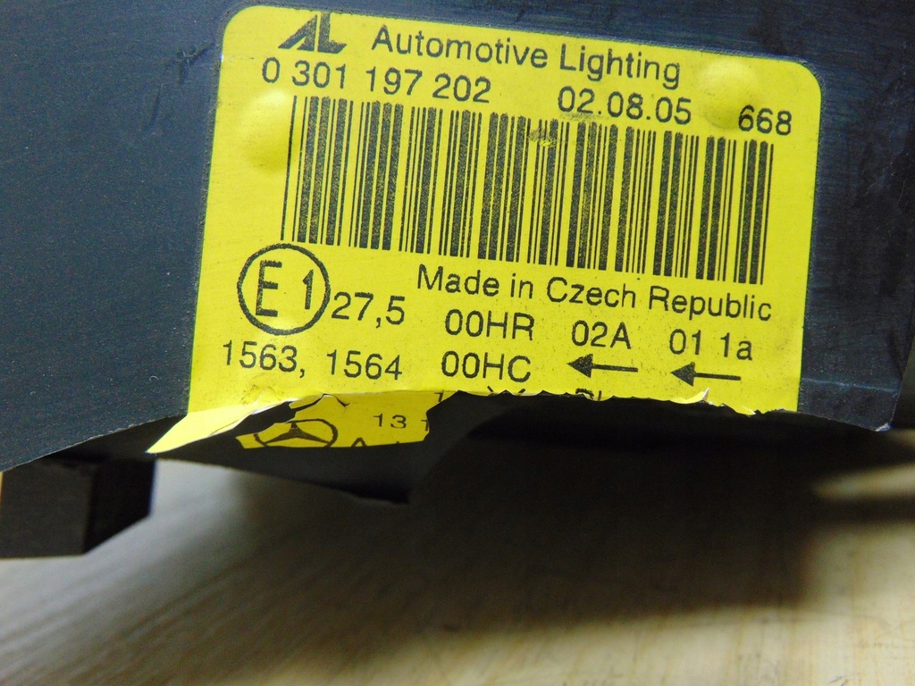 фото №16, Лампа правая перед mercedes w169 europa 0301197202
