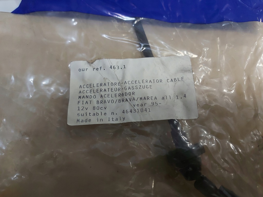 фото №8, Трос газу fiat brava bravo marea 1.4, 463.1