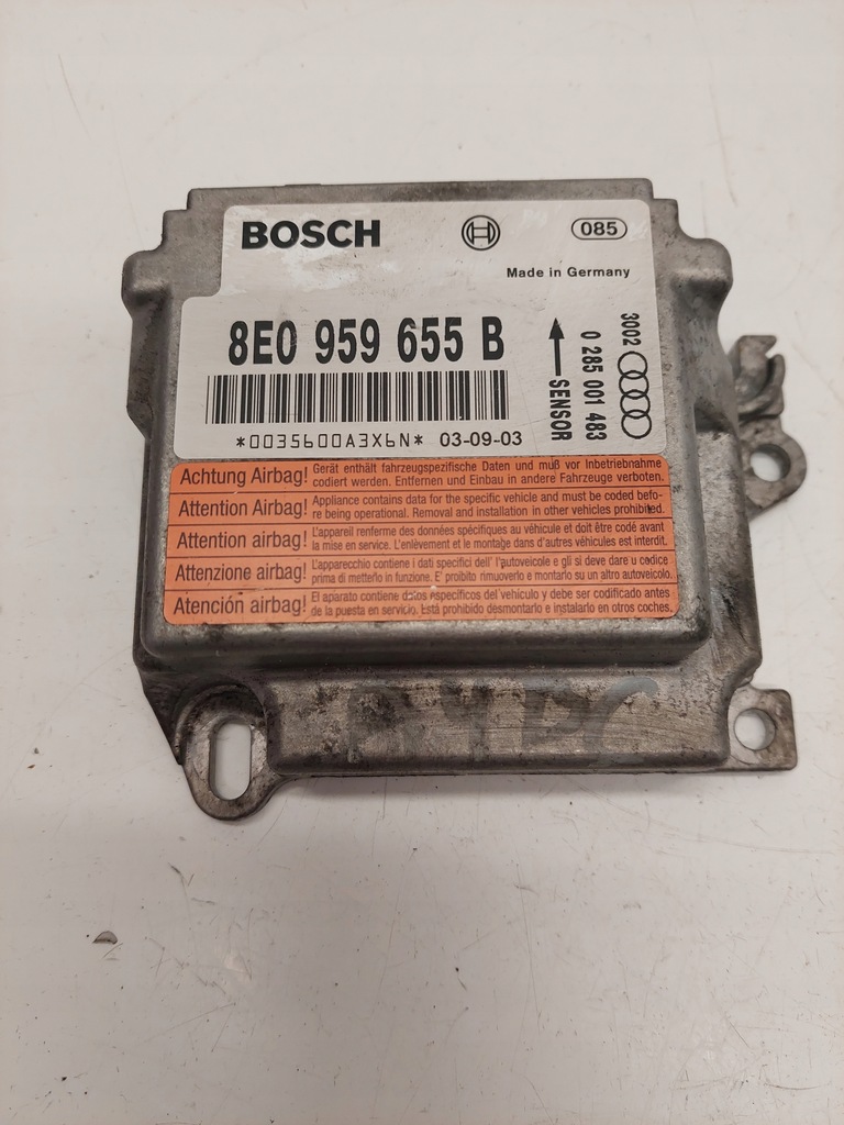 фото №1, Датчик модуль подушка безопасности audi a4 b6 8e0959655b