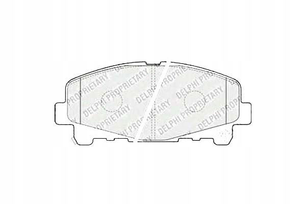 фото №1, Delphi тормозные колодки тормозные honda accord viii 2.4 07.0