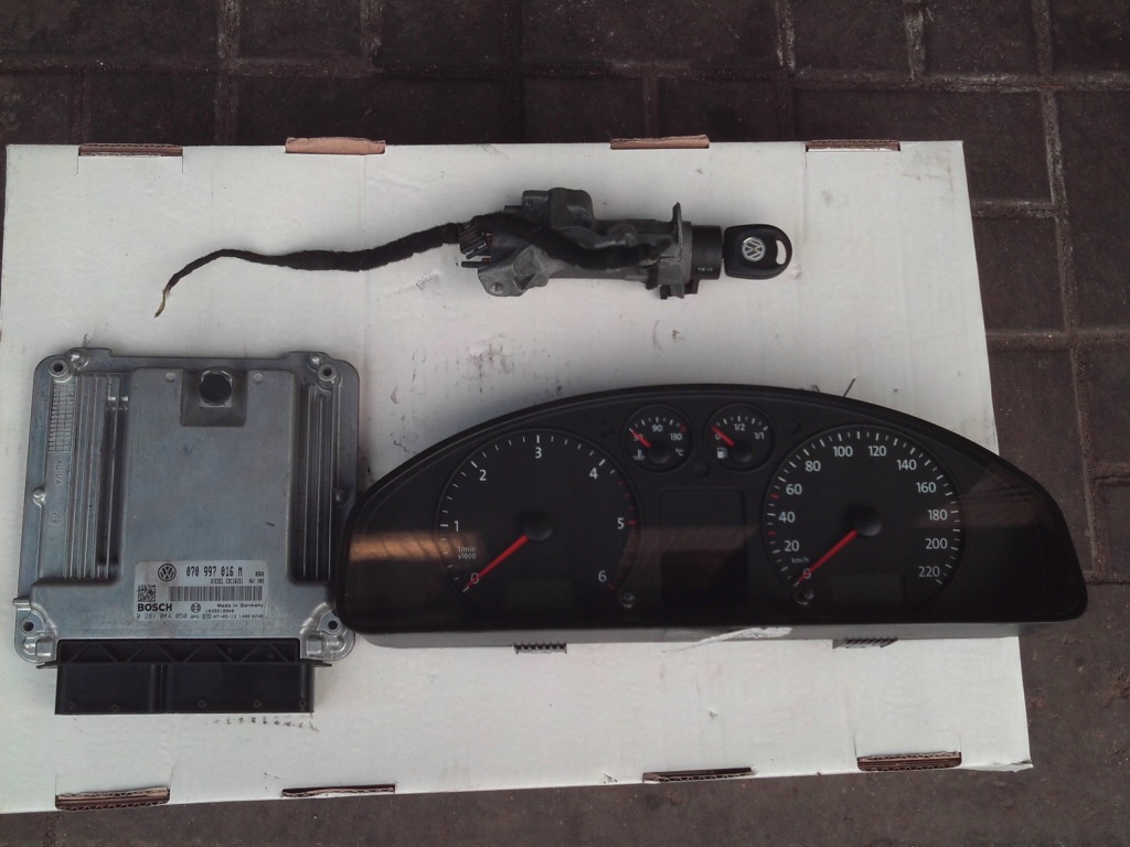 фото №1, Набор стартовый бортовой компьютер ключ vw t5 2.5tdi