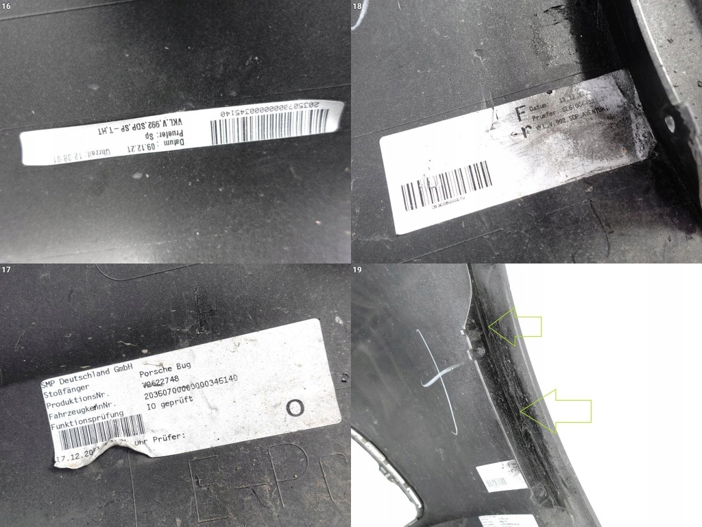 фото №11, Porsche 992 911 gts sport design 19- бампер перед pdc