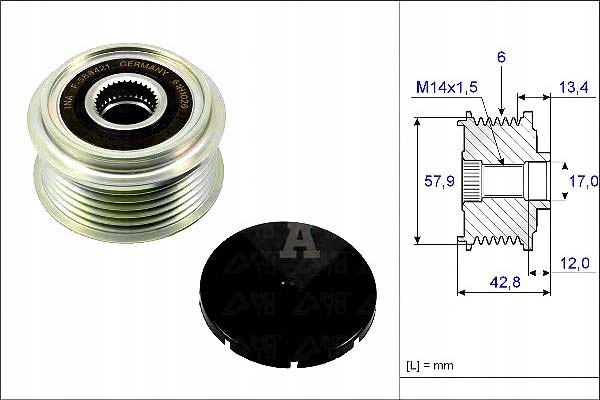 Купить Ina шкив генератора toyota auris, corolla