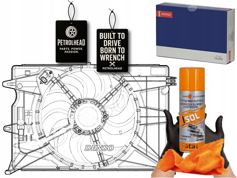 фото №1, Вентилятор радиатора fiat 500x jeep renegade 1.4-2.0d #petrolhead pro+ kit4