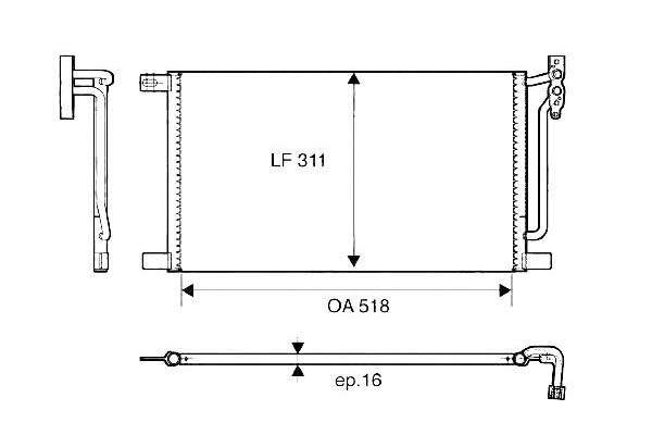 фото №2, Конденсатор радиатор кондиционера [valeo]