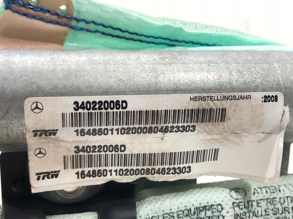 фото №5, Шторка безопасности воздушная левый mercedes w164 34022006d