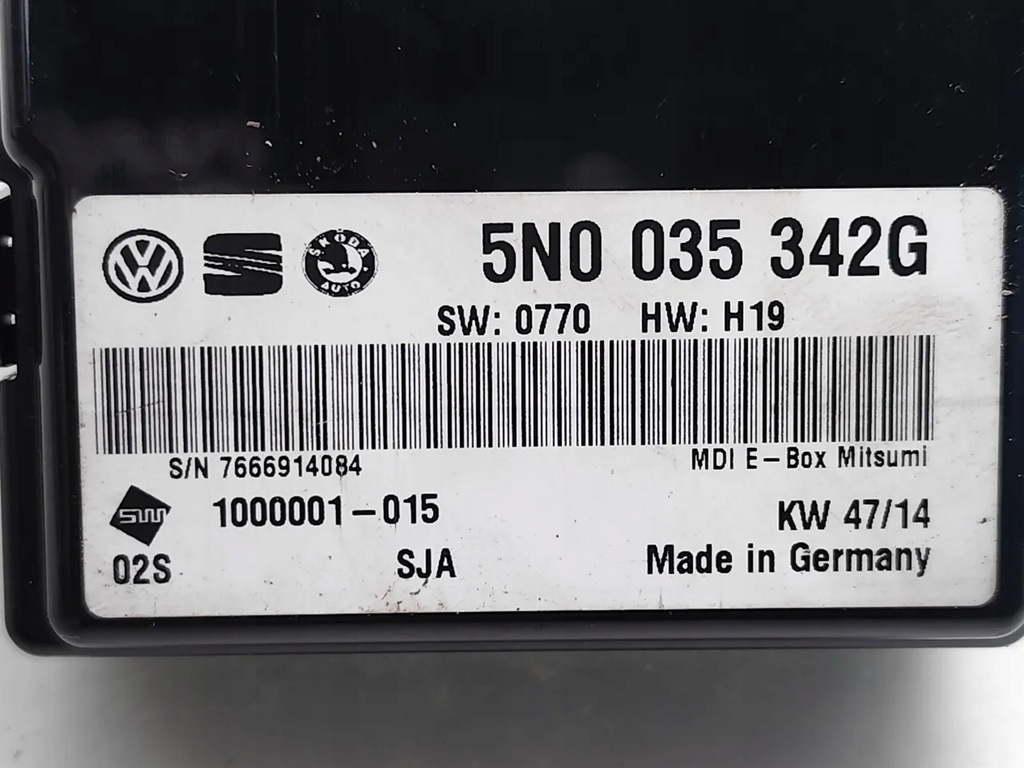 фото №7, Skoda rapid другое компьютеры / модули / блоки управления 1.2 tsi бензин 5n0035342g