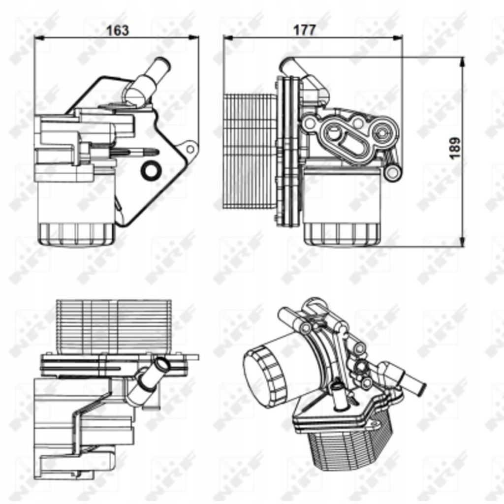 Купить Nrf 31238 корпус, фильтр масла