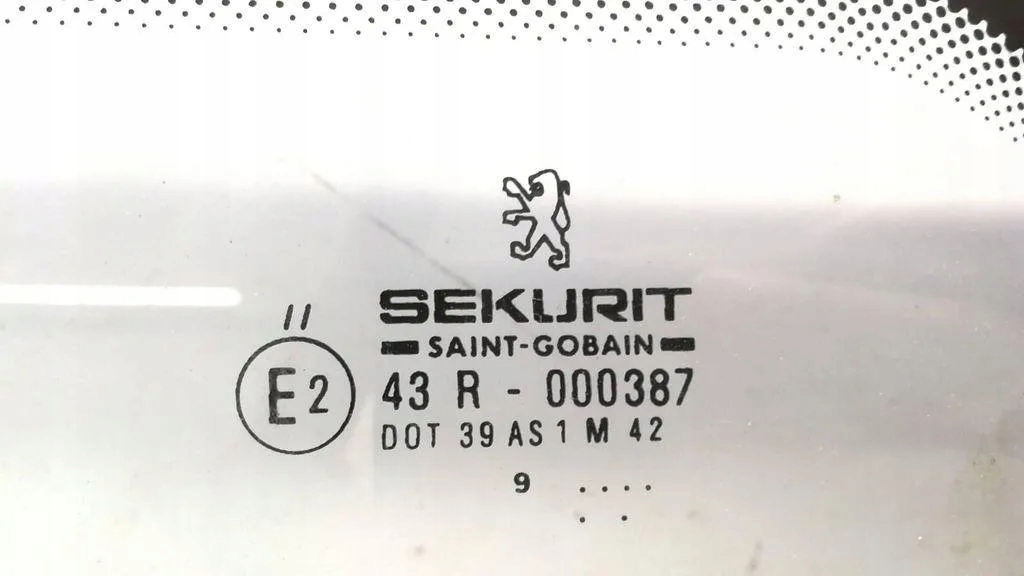 фото №8, Стекло передняя peugeot 406 break 8e/f 43r000387 2.0l дизель 80kw 2000