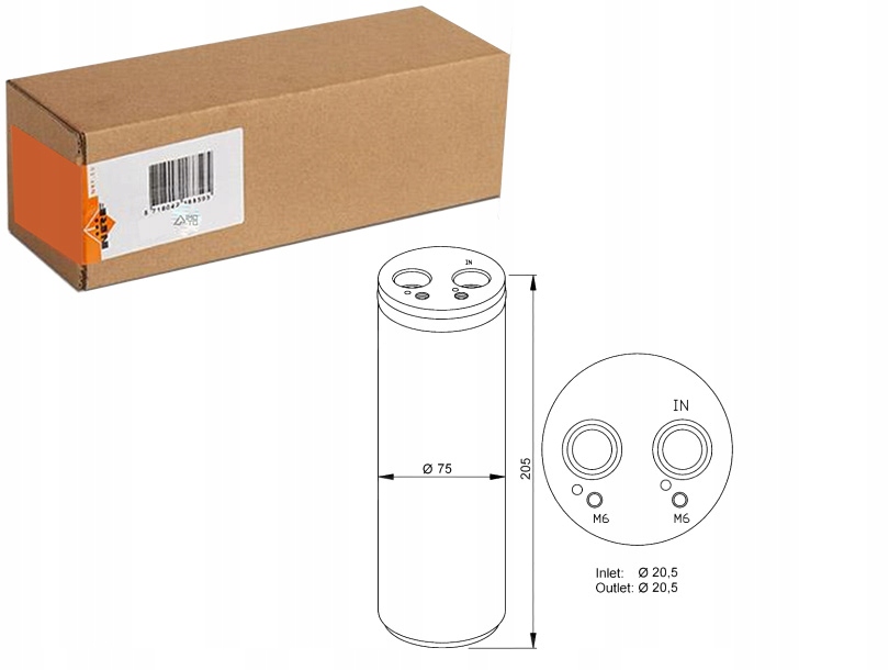 фото №1, Осушитель кондиционера audi a4 b6 a4 b7 a6 allroad c6 a6 c6 r8 r8