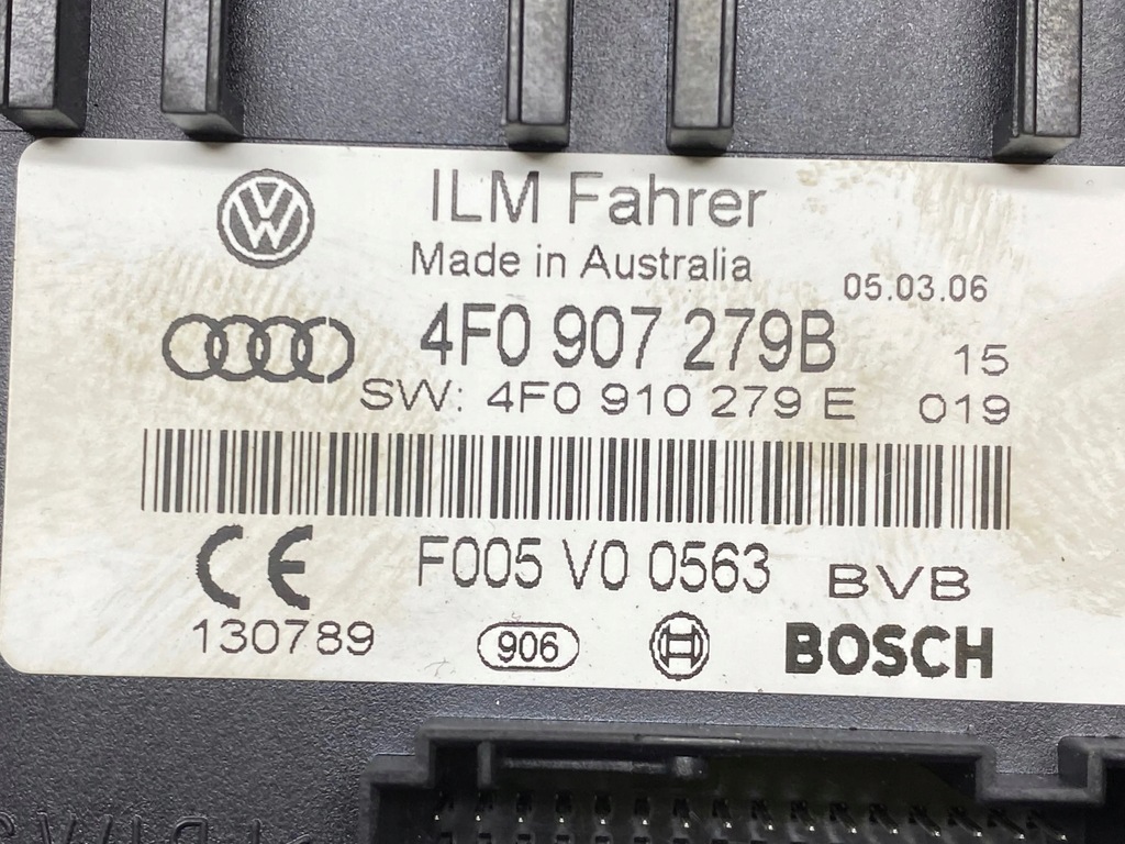 фото №8, Audi a6 s6 c6 4f 2006 модуль / блок управления комфорта 4f0910279e