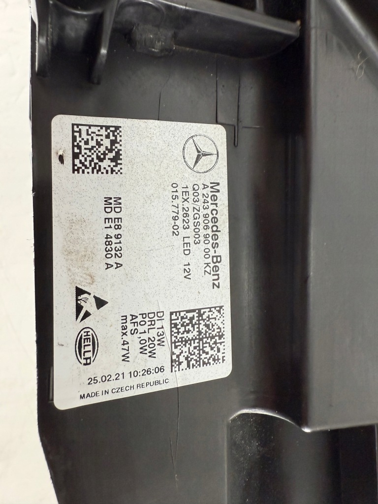 Фара лампа mercedes eqa eqb w243 led high performance Недорого