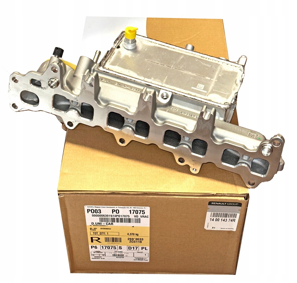 фото №1, Радиатор выхлопных газов egr коллектор всасывающий renault 2.0 dci trafic talisman koleos