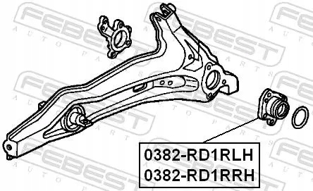 фото №3, Ступиця колеса 0382-rd1rlh febest honda cr-v ii iii