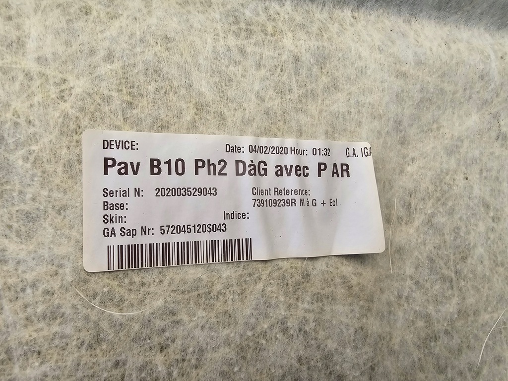 фото №4, Стеля renault zoe ii #5496