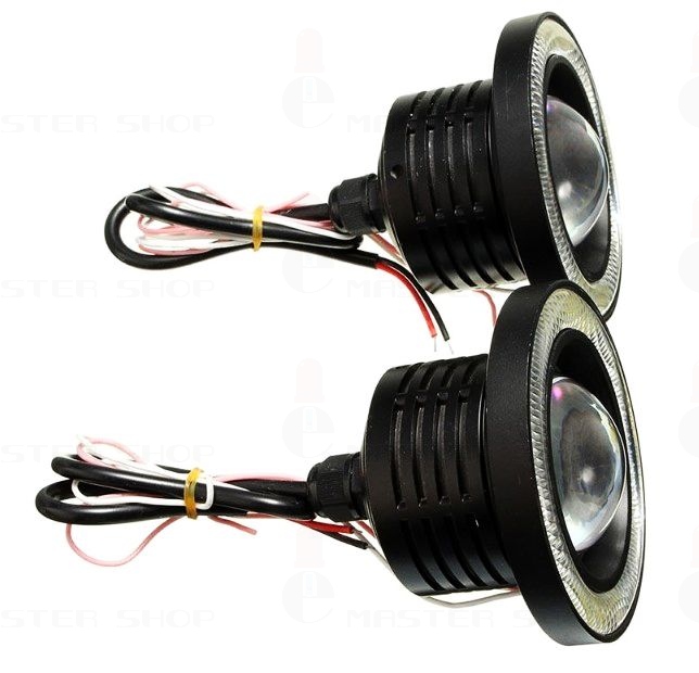 фото №13, 3,5 cala drl світло do рух dziennej angle eye led кільця протитуманні