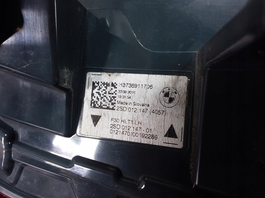 фото №7, Bmw 3 f30 lci лампа задня ліва w крила led eu