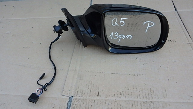 фото №1, Audi q5 8r дзеркало зовнішнє 13 pin праве