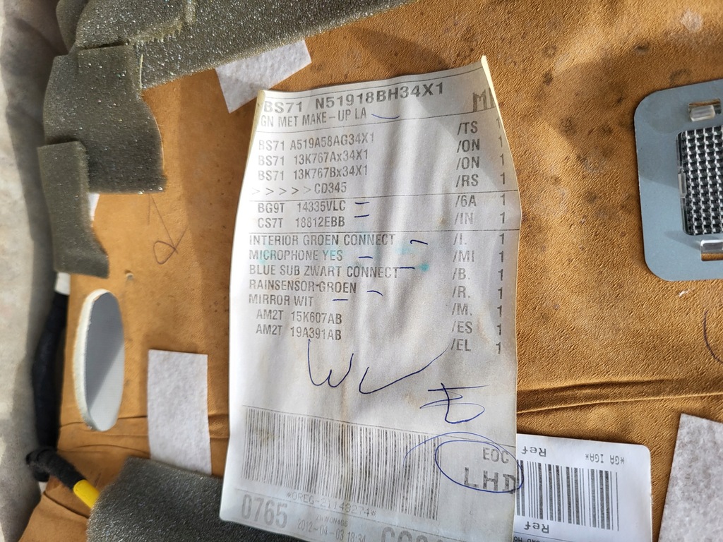 фото №7, Ford mondeo mk4 lift kombi потолок 12r