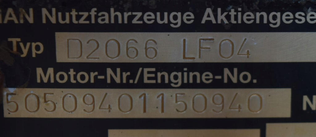 фото №9, Kompletny двигун man d2066 lf04 310 390 430 km e3