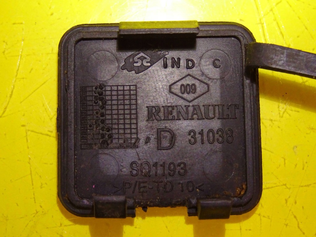 фото №2, Заглушка фаркоп буксировочный бампера задняя renault espace iii sq1193 nr31