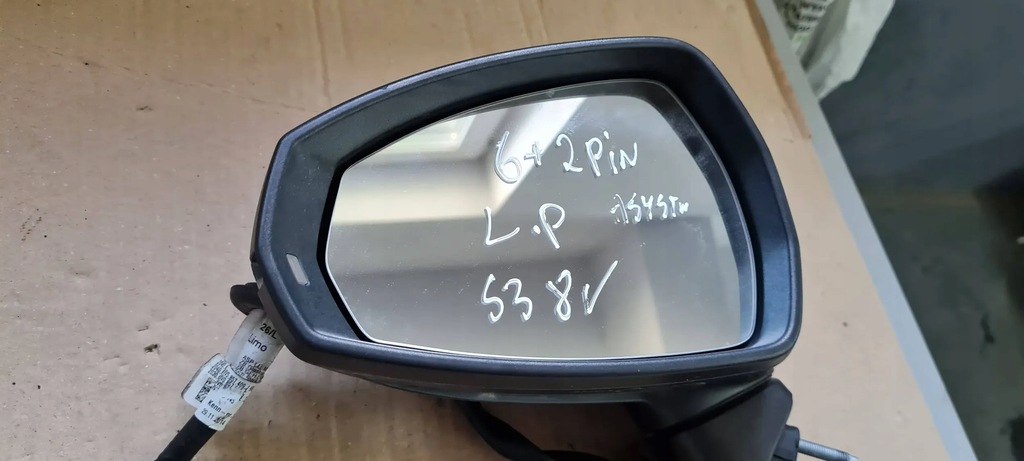 фото №15, S3 8v sedan a3 зеркало левая левый перед 6pin+2 lz7g
