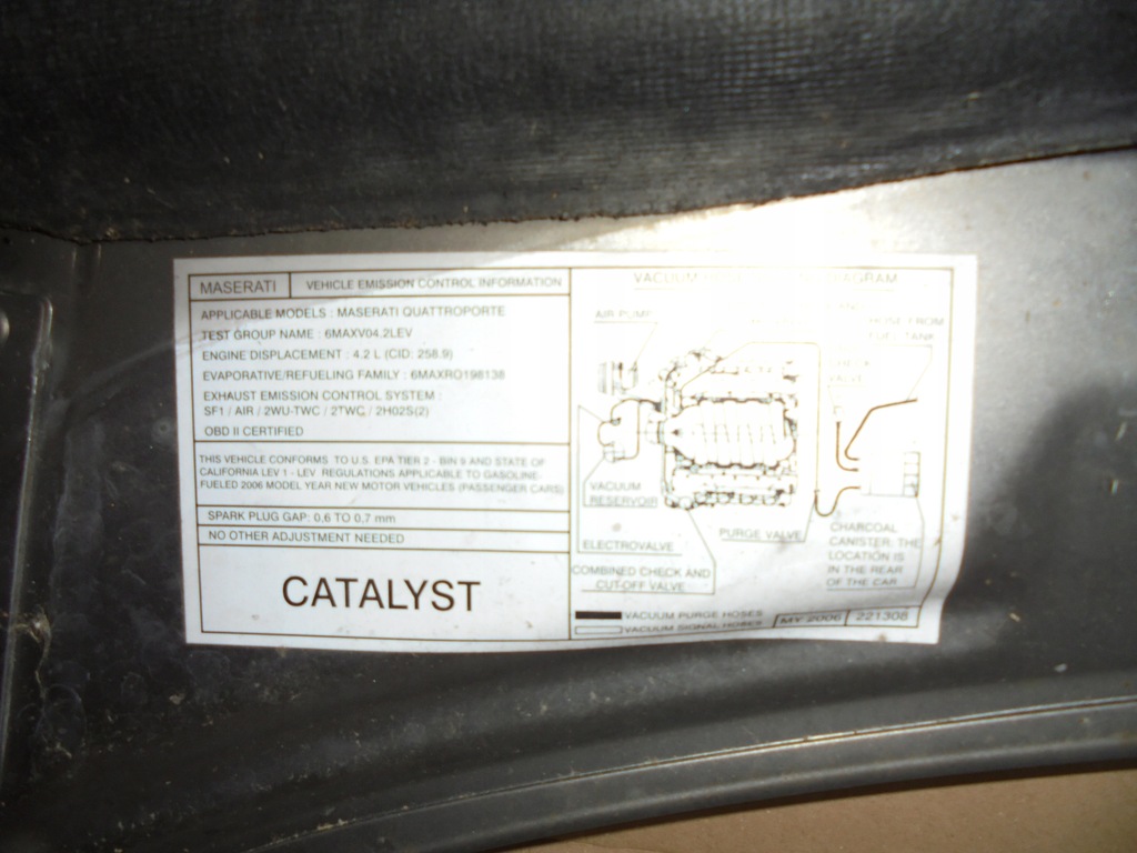 фото №6, Капот maserati quattroporte v 4.2 v8 2006