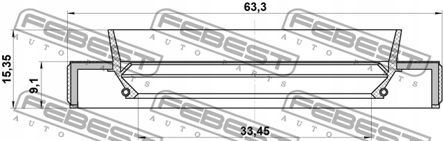фото №15, Febest 95hby-35630915l кільце ущільнювальний, wał привідний