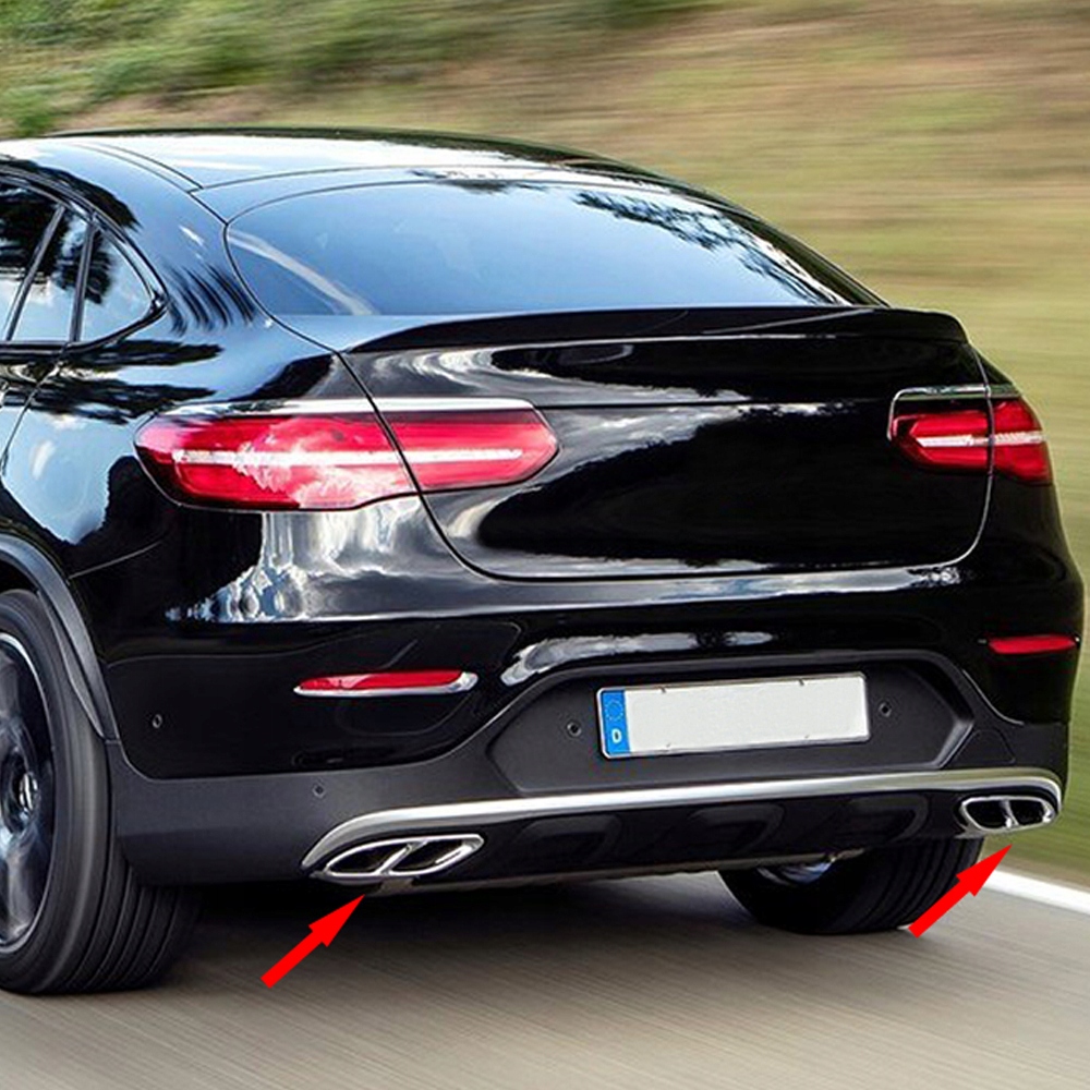 Накладки глушителя выхлоп хром mercedes glc b c e Киев