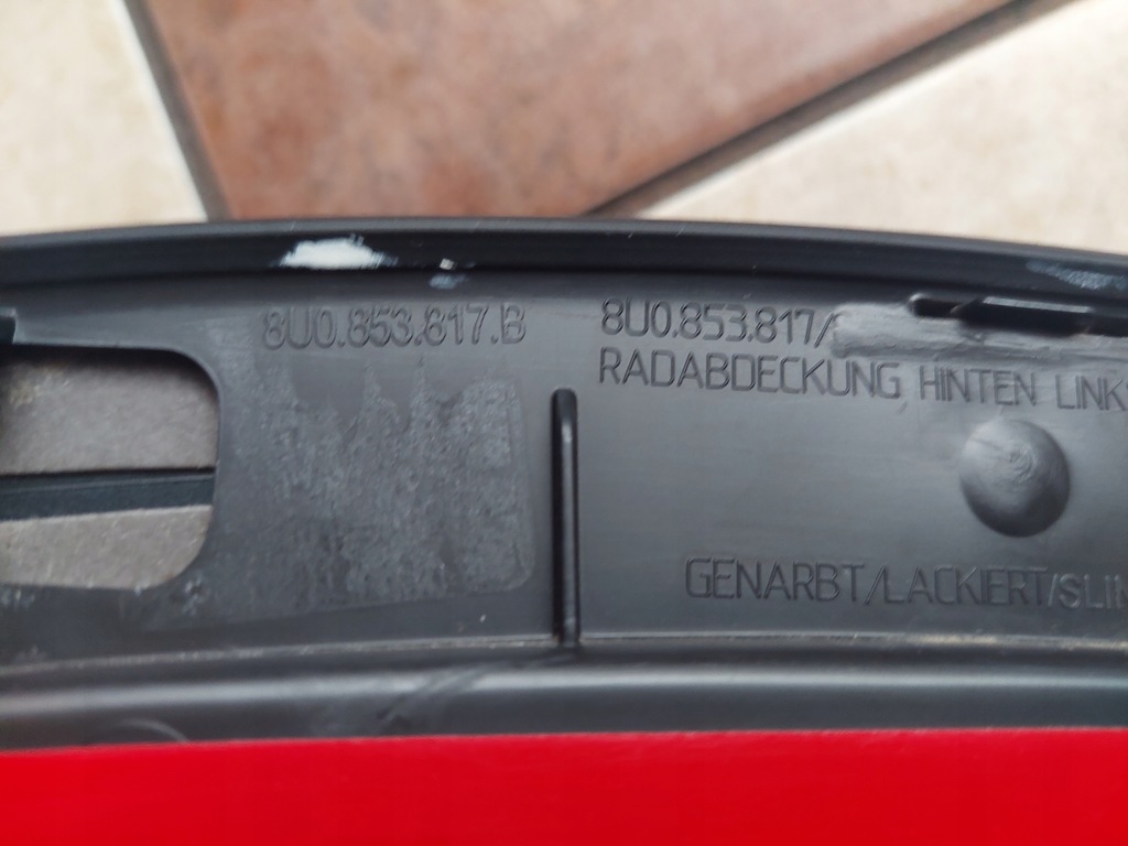 фото №11, Молдинг крыла - левый задняя - audi q3 - lift - 8u0