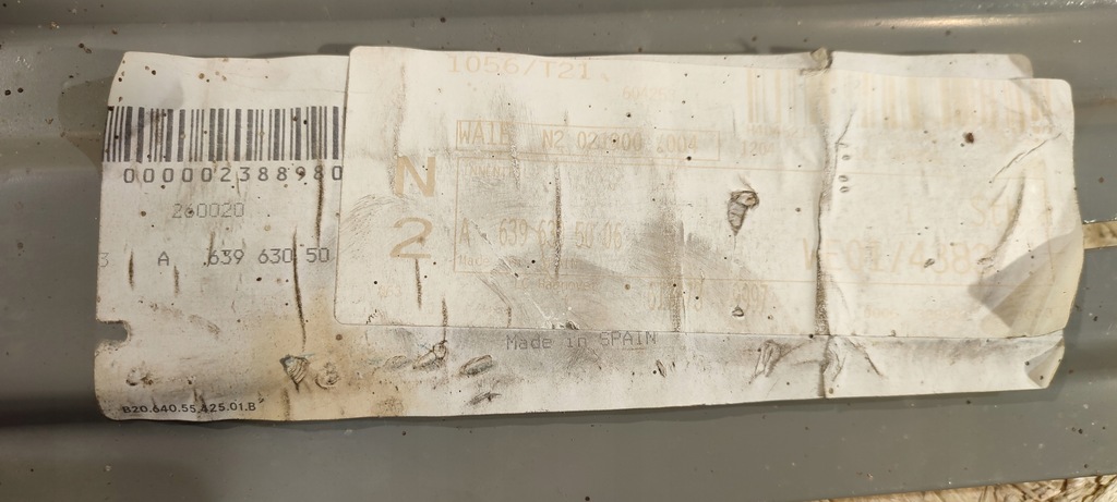 фото №5, Mercedes vito viano w639 поріг обшивка праве підсилювач ремкомплект