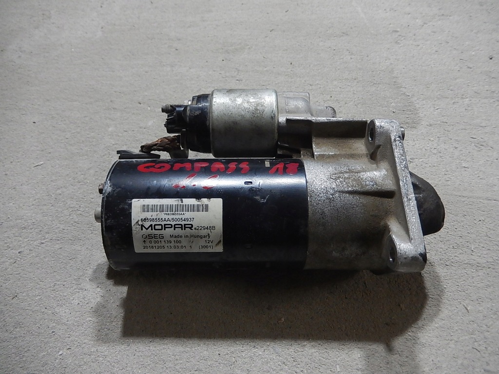 фото №1, Стартер compass ii 1.6 mj 68398555aa