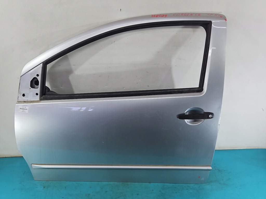 фото №1, Дверь перед левая citroen c2 3d серебристый lxyb