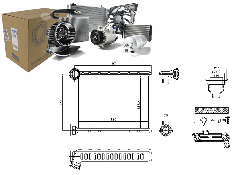 фото №1, Отопитель dacia logan ii logan mcv ii sandero ii renault clio iv
