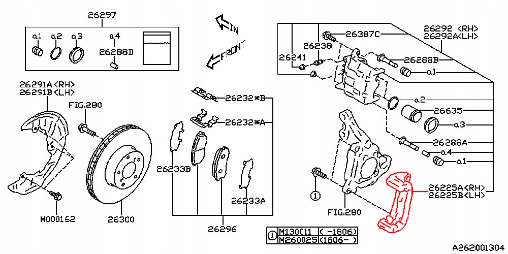 фото №11, Скоба суппорт тормозной правый перед impreza forester legacy xv brz 2012-