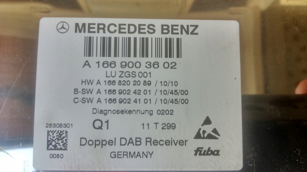 фото №3, Модуль тюнер радіо mercedes w204 a1669003602