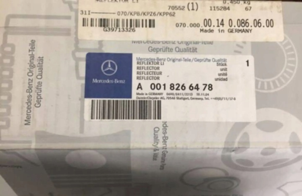 Купити Mercedes-benz w123 відбивач лампи передньої