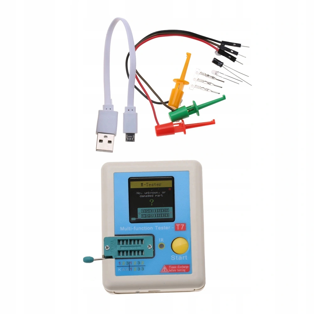 Купить Измеритель tranzystorów lcr-t7 tft 3.7v 300ma