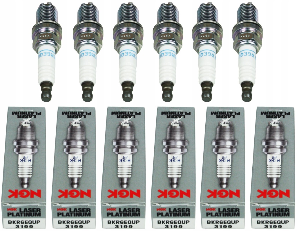 фото №1, 6x ngk свічки запалювання запалювання platinum bkr6equp 3199