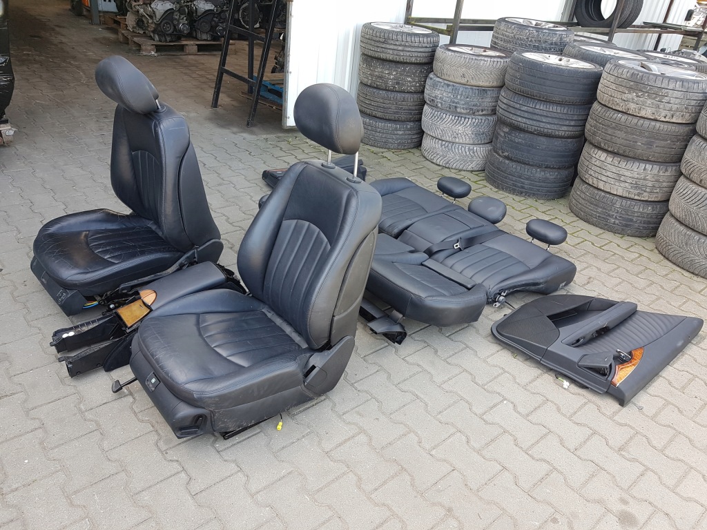 фото №5, Mercedes e klasa w211 lift kombi сиденья кожаный заднее сиденье