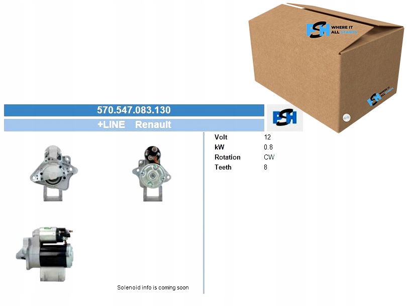 фото №1, Стартер bv psh 570.547.083.130